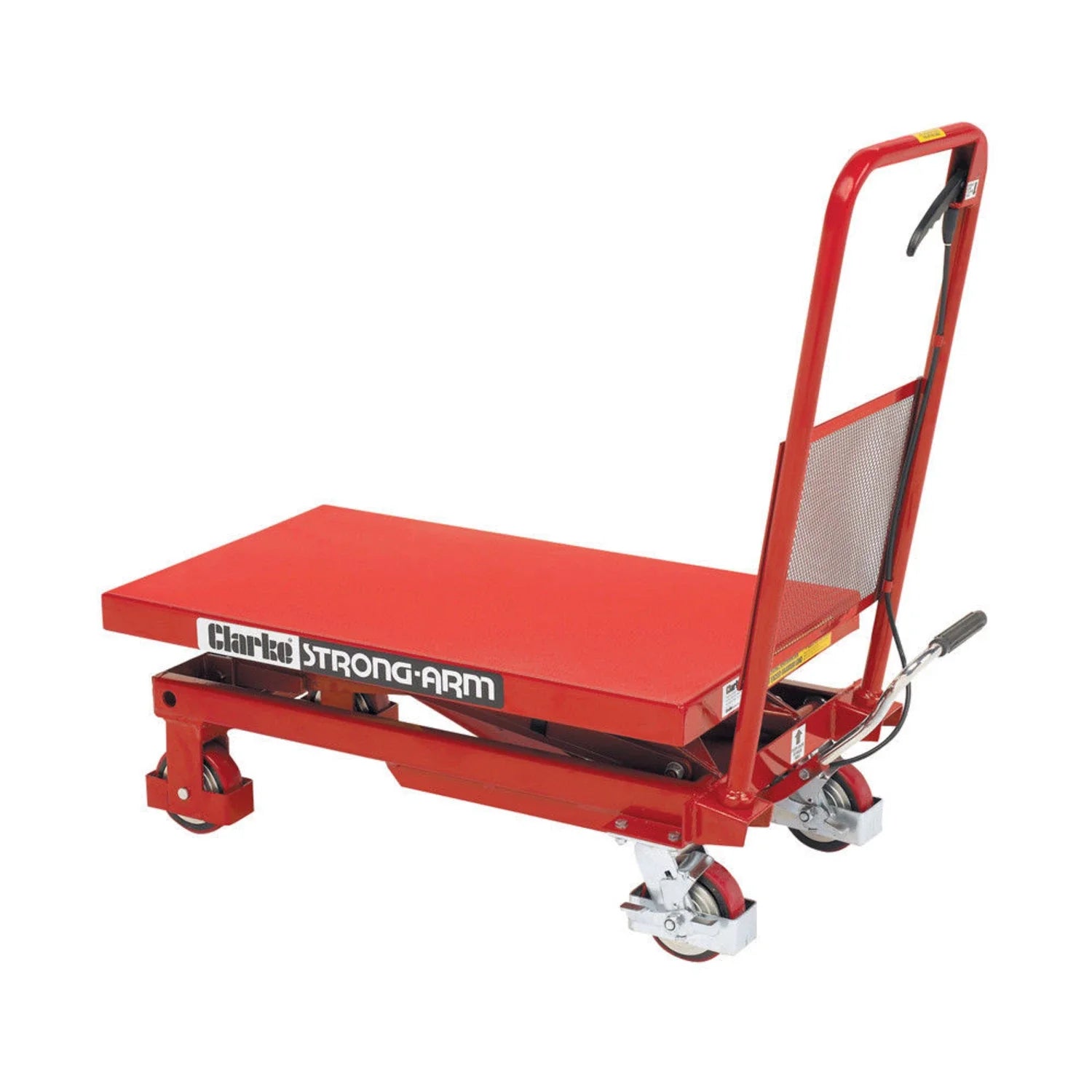 Clarke HTL500 hydrauliskt lyftbord upphöjt